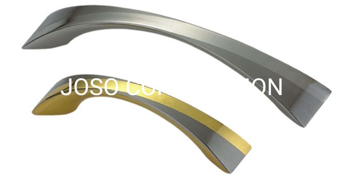 Manija de decoración de aleación de zinc de estilo europeo, manija de metal de doble color, manija pequeña