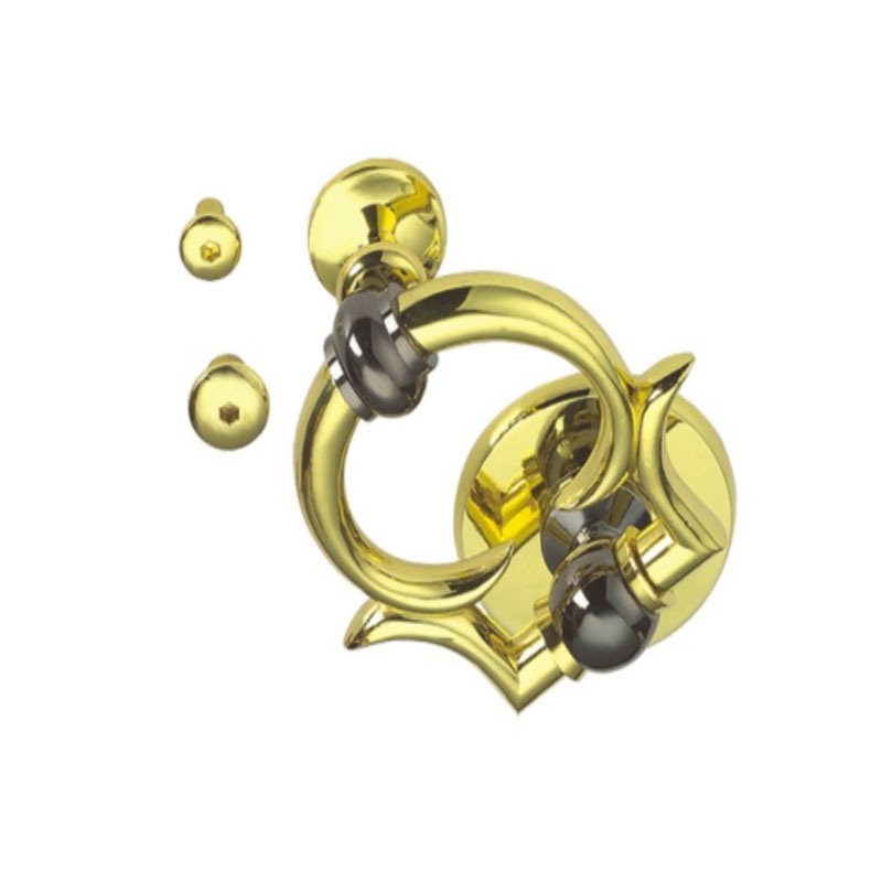 Manija del cajón de la manija del anillo de oro de la aleación del cinc de la fuente de la fábrica 85m m