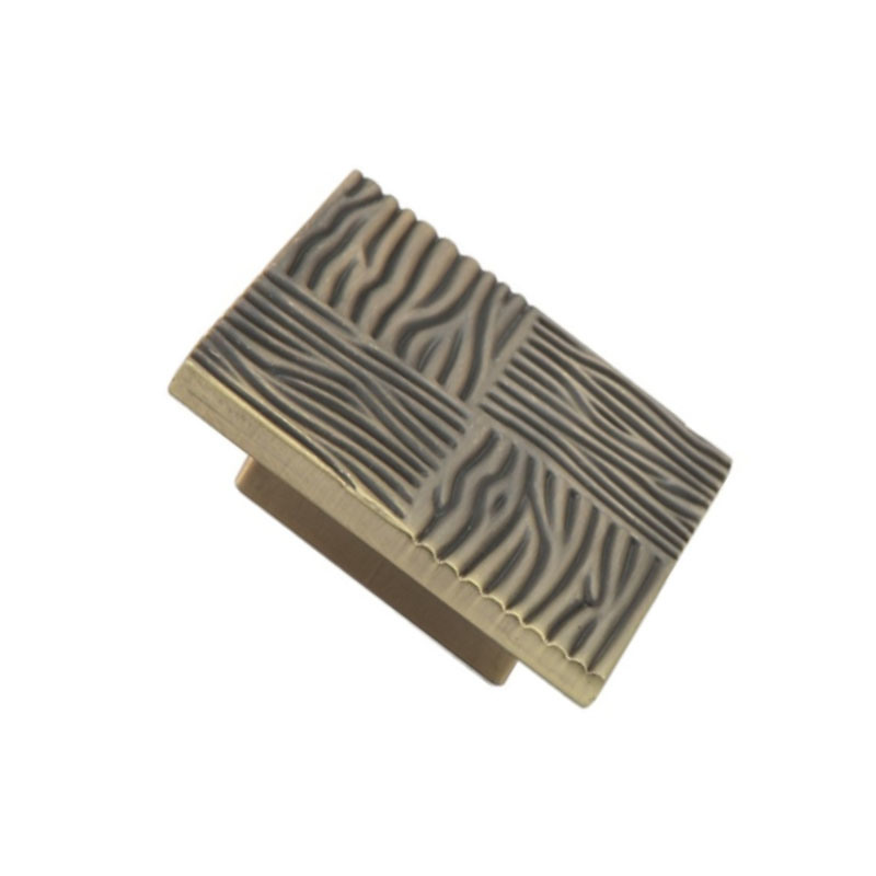 Manija europea de la cocina de la manija de los muebles del cuadrado de la aleación 60m m del cinc del estilo