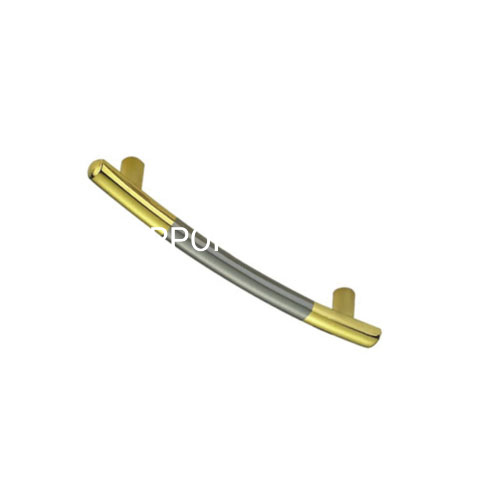 Popular aleación de zinc 64 mm, muebles cepillados y dorados, manija para dormitorio, manija para armario