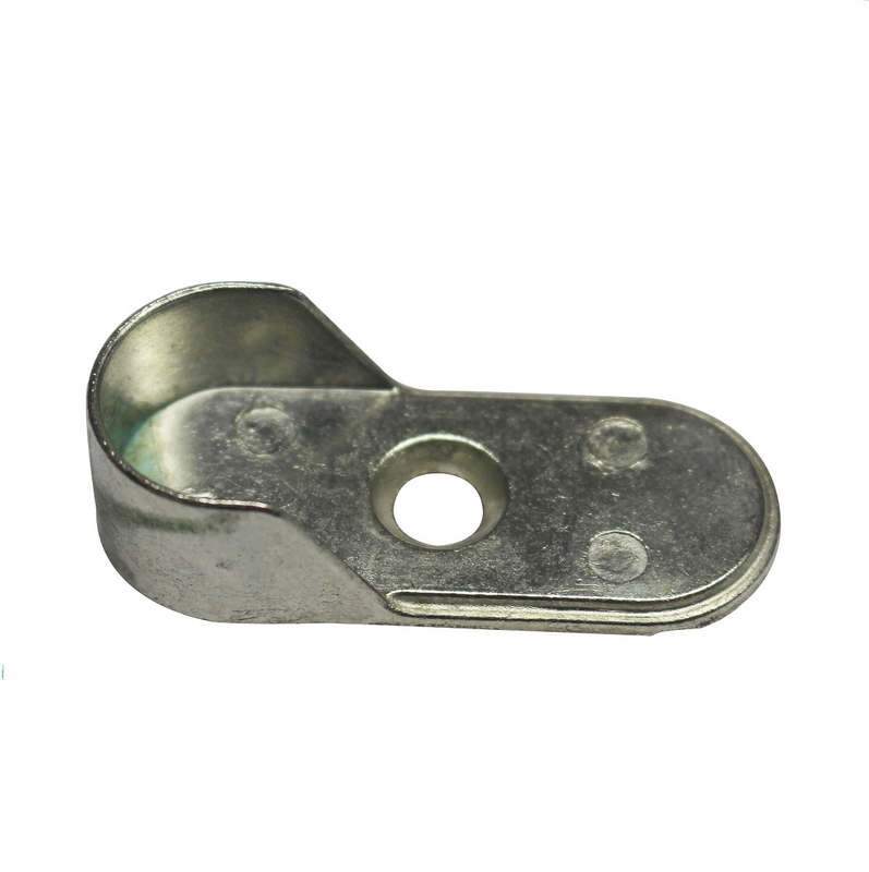 Soporte de tubo de aleación de zinc, accesorios para muebles, soporte de riel de hardware para muebles