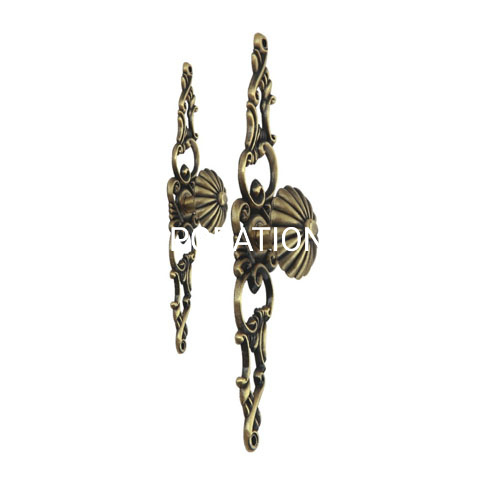 Manija del cajón de la manija del gabinete de la manija del tirón de la aleación del cinc de la moda de la fuente de la fábrica