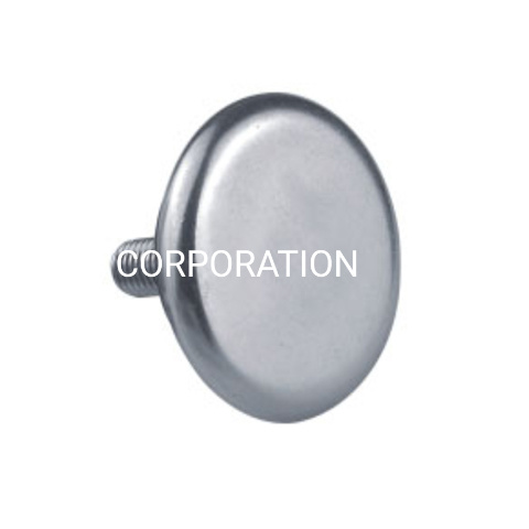 Suministro de fábrica de metal blanco M8 con tornillo ajustable de plástico para pata de mesa
