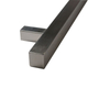 Accesorios de gabinete de hardware de muebles de manija de puerta de vidrio de acero inoxidable tubular cuadrado