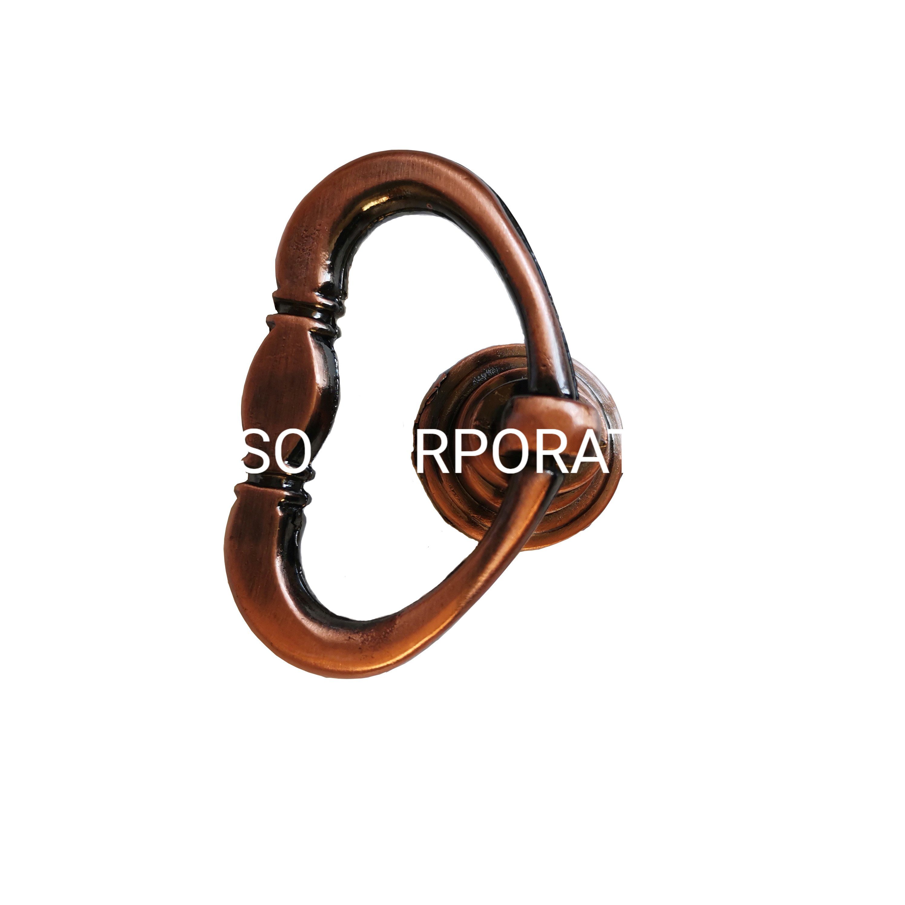 Manija popular del armario de la manija de los muebles de la manija del anillo del cajón de la aleación del cinc 50m m