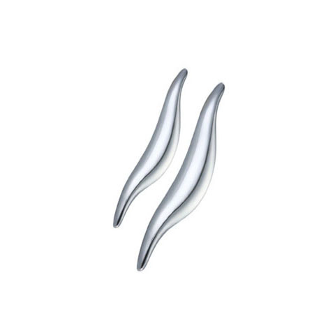 Manija del gabinete de 96mm y 128mm, cromo brillante, aleación de zinc, moda, venta superior