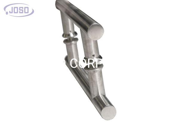 Manija de puerta de vidrio de acero inoxidable en forma de H, manija de tubo, manija de tracción Cc160