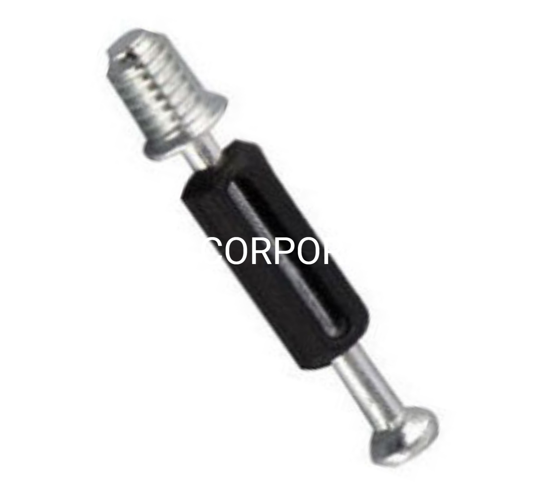 Top venta de plástico negro y perno negro herrajes para muebles accesorios para muebles soporte de estante de tornillo de gabinete