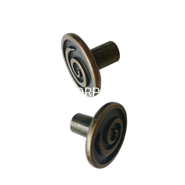 Manija redonda clásica del gabinete de la manija de los muebles de la manija del botón de la aleación del cinc de la seta