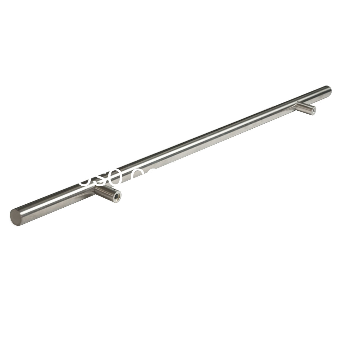 Manija de puerta de vidrio para baño de acero inoxidable 304 personalizada de estilo moderno, manija de barra en T de Metal, accesorios para muebles