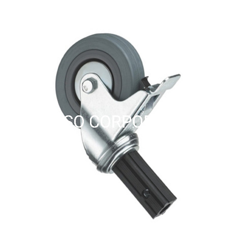 Rueda industrial de acero y plástico de la carga 100kg del echador de la tabla del echador
