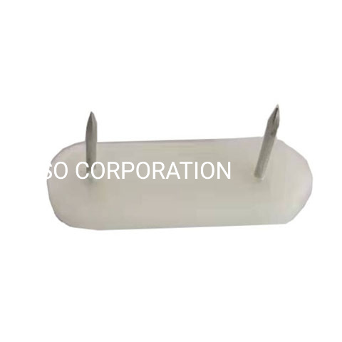 PP con protector de mesa de accesorios para muebles, deslizador de uñas doble blanco de Metal
