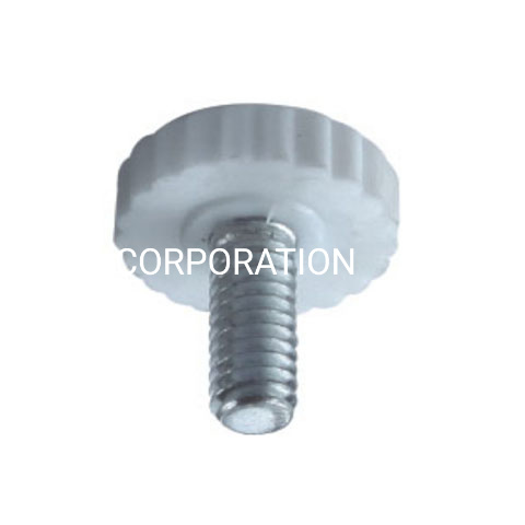 Tornillo de ajuste blanco y negro de 20 mm para herrajes para muebles para patas de sofá
